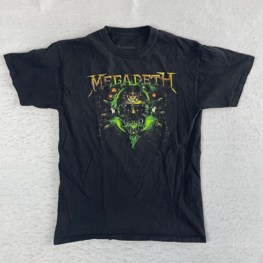 Megadeth T-Shirt Mens Medium Black Graphic Print Heavy Metal Rock Band Tee